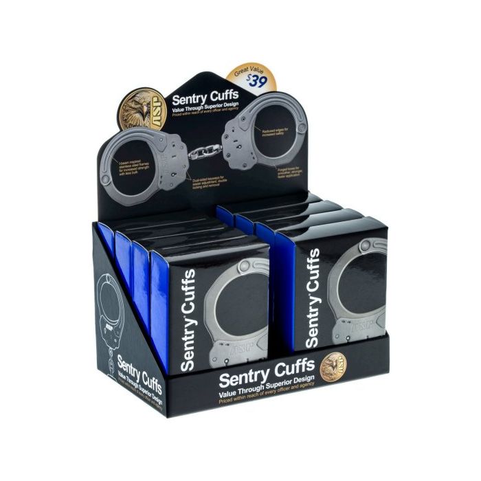 Sentry Chain Handcuff - 8 Piece Self Merchandiser Display | ASP-81934