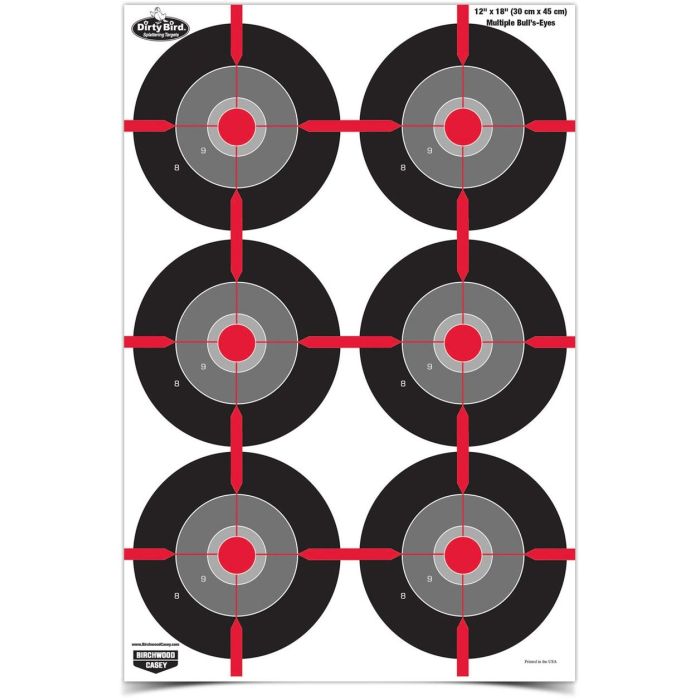Dirty Bird 12 x 18 Multiple Bull's-Eye Target | BC-DB12X18MULTIBE