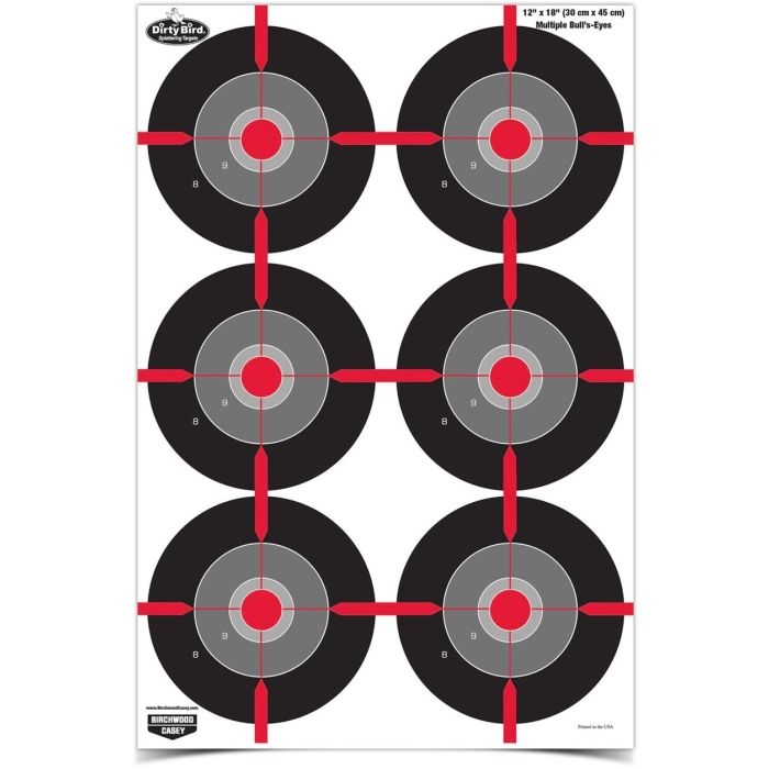 Dirty Bird 12 x 18 Multiple Bull's-Eye Target | BC-DB12X18MULTIBE