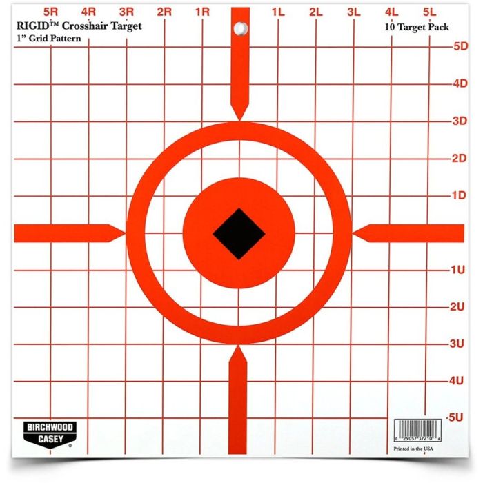 Rigid 12 Inch Crosshair Sight-In, 10 Targets