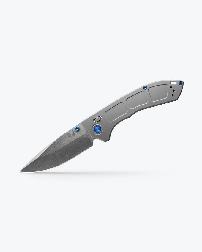 NARROWS , GRAY TITANIUM , DROP-POINT KNIFE | BM-748
