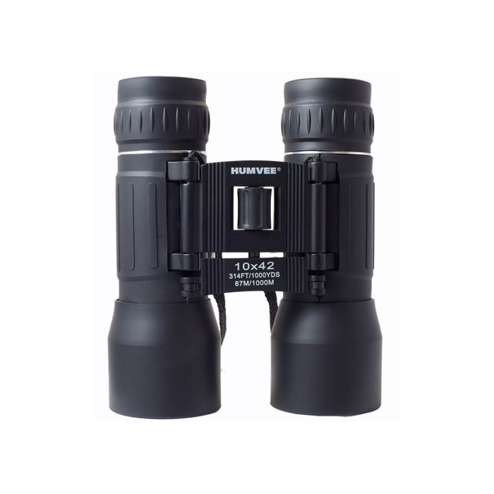 Humvee Compact Rubber Binocular - 10 x 42 | CC-HMV-B-10X42-BLK