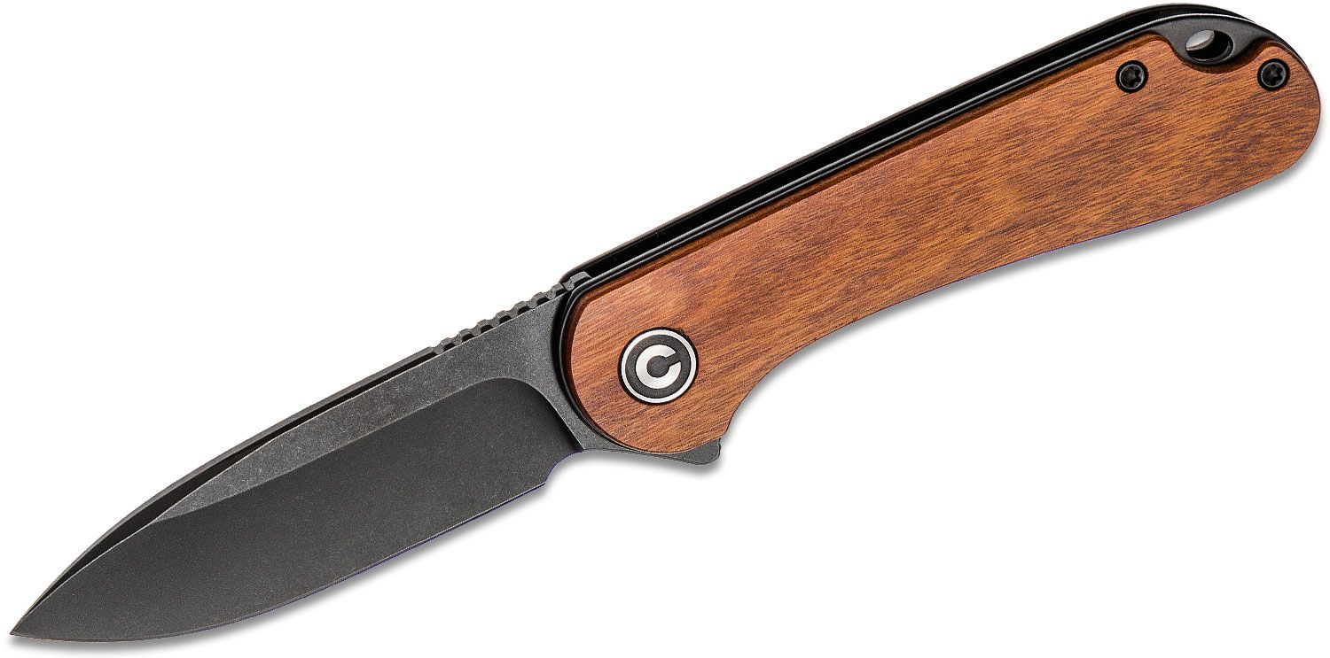 CIVIVI Elementum Flipper Knife Wood Handle (2.96"" D2 Blade) | CIV-C907U