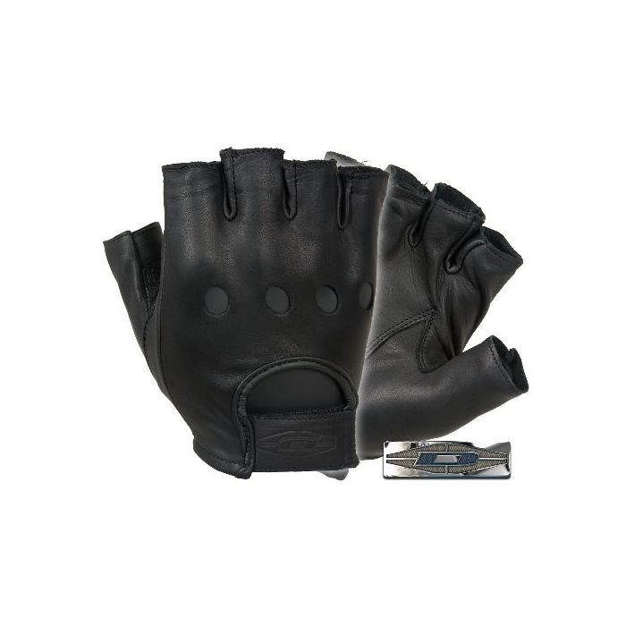Half-Finger Leather Driving Gloves