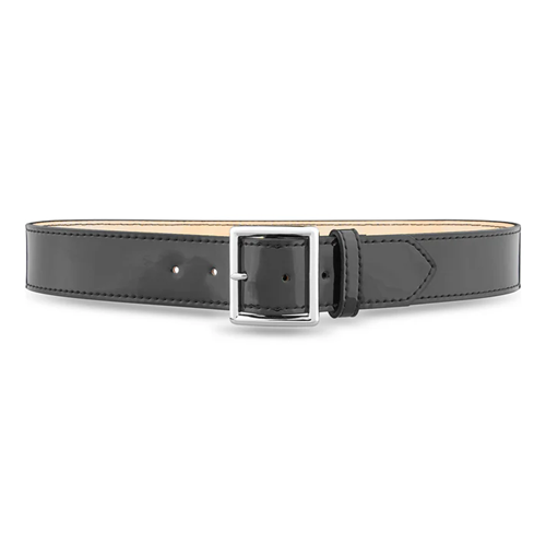 1-3/4"" Hi-Gloss Leather Garrison Belt with Nickel Buckle | DTY-1631
