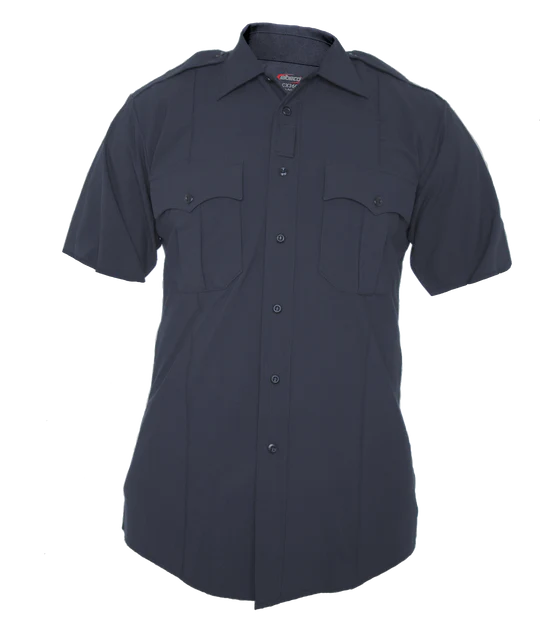 CX360 Short Sleeve Shirt-Mens-Midnight Navy | ELB-CX360-SHORT-SLEEVE-MENS