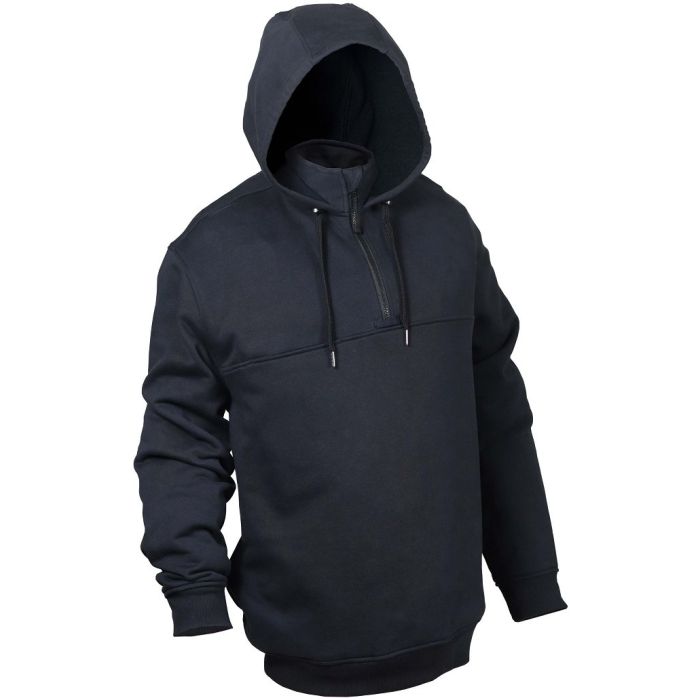 Shield Hooded Job Shirt-Midnight Navy | ELB-3734