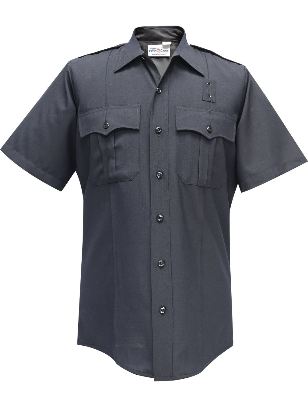 Justice Short Sleeve Shirt w/ Traditional Collar - LAPD Navy