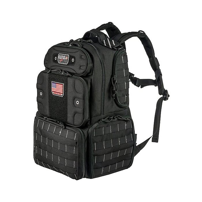 Tactical Range Backpack Tall - Holds 4 Handguns | GPS-T1913BP