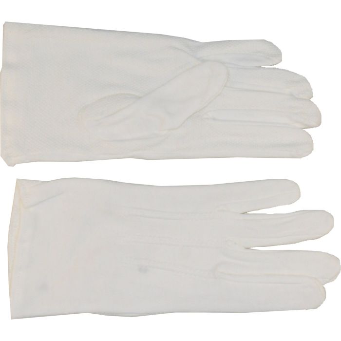 Parade Slip-On Gloves - Grip Dots w/ Raised Pointing - White | HERO-8778W
