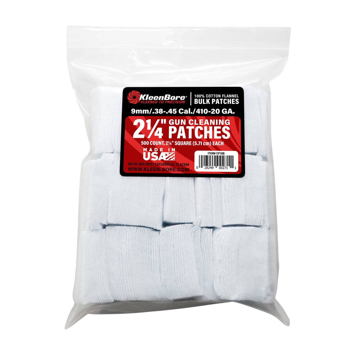 Cleaning Patches 2-1/4"" | KB-CP-18B