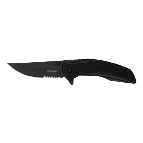 Outright - Black, Serrated | KK-8320BLKST
