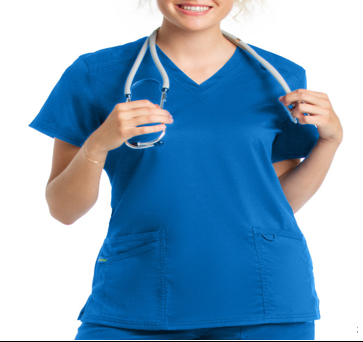 Ladies Proflex V-Neck Top – Royal Blue