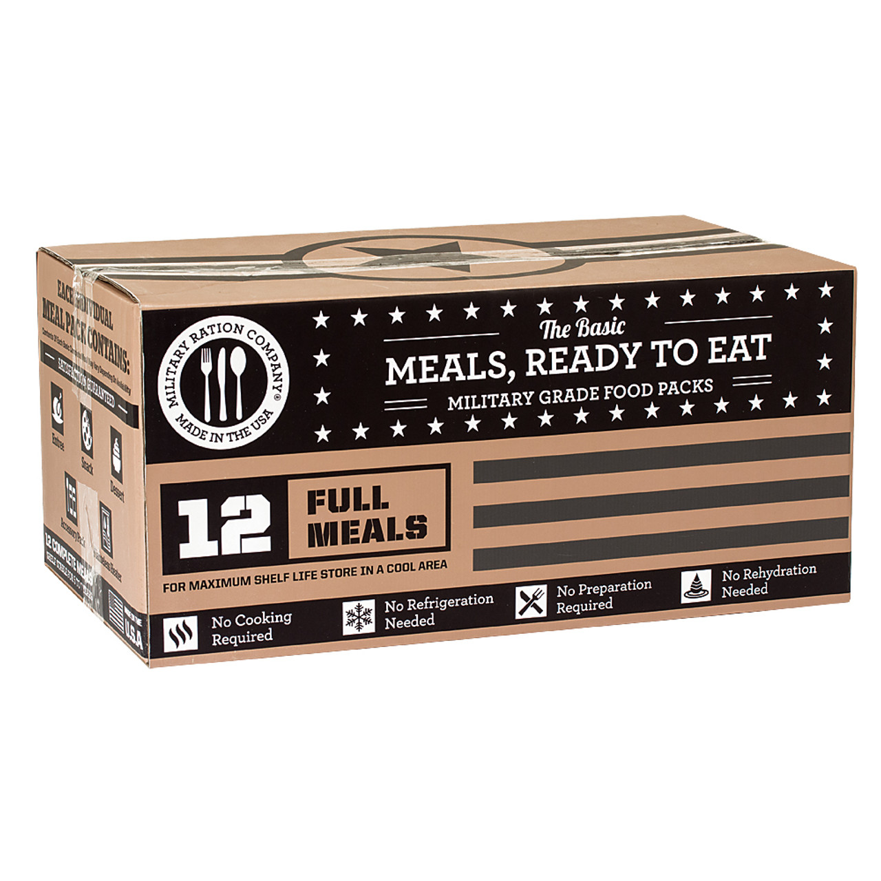 MRE BASIC - CASE OF 12 MEALS | MJS-09-9177000012