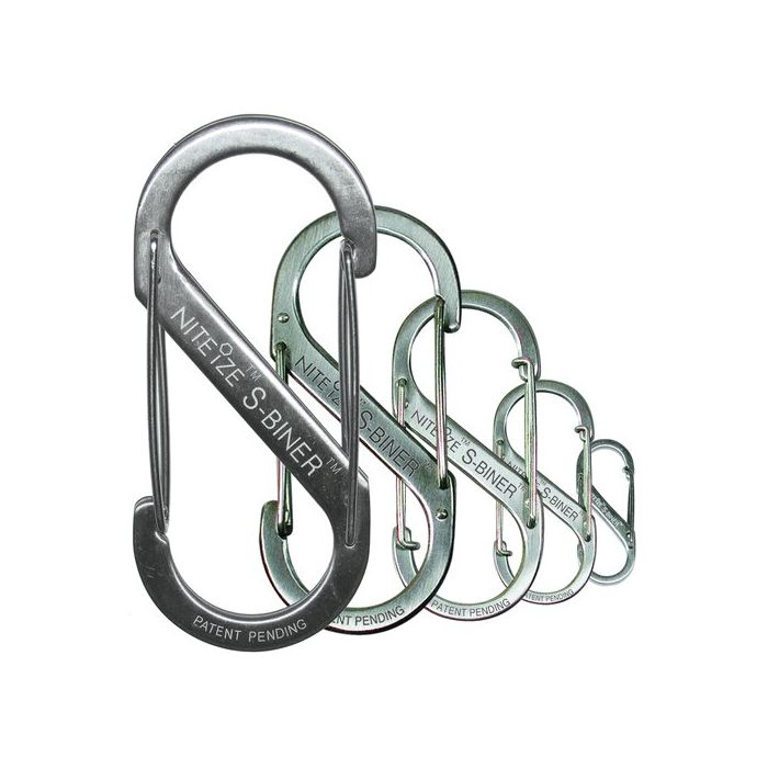 Dual Carabiner Stainless Steel | NI-SB1-2PK
