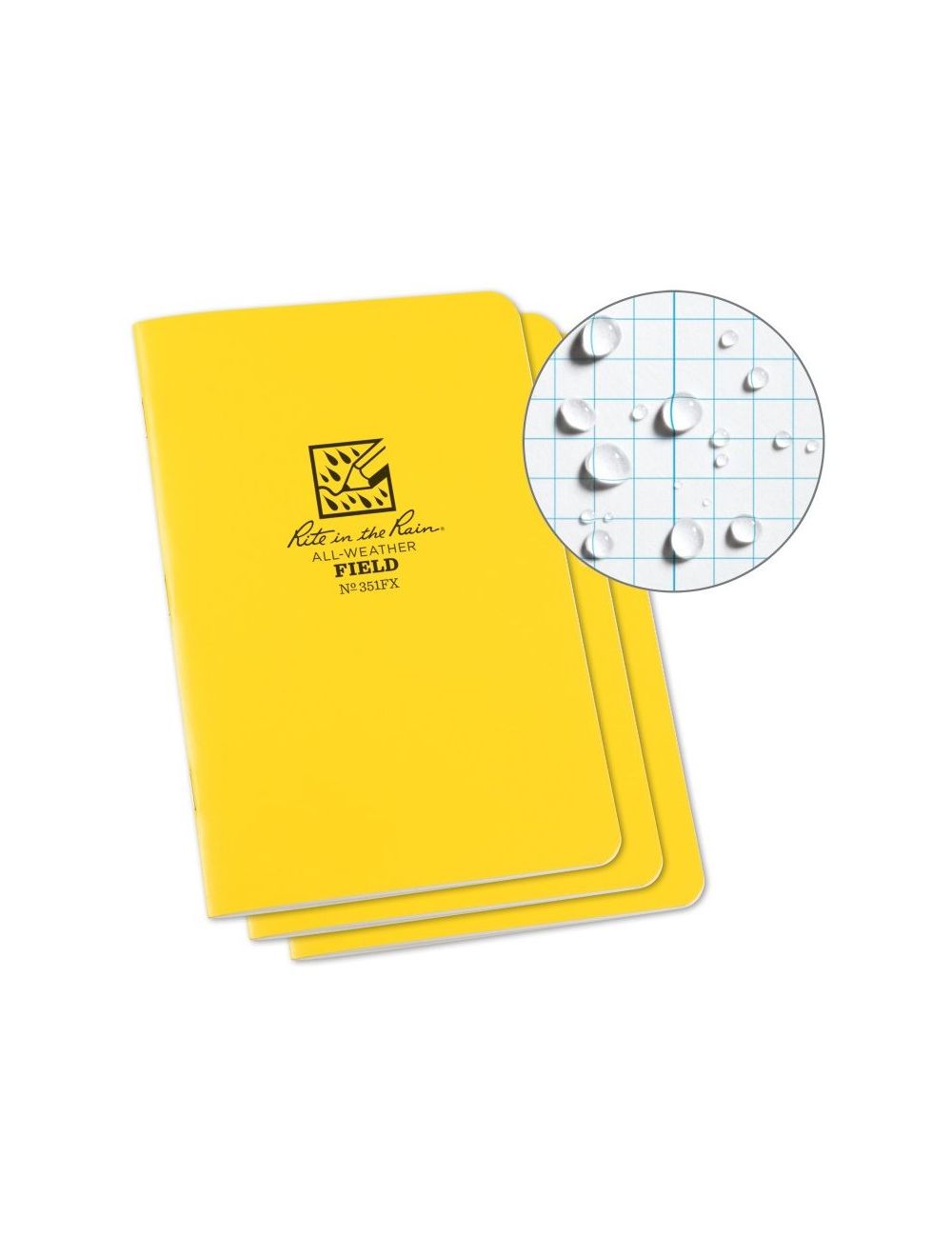Field-Flex Stapled Notebook - 3 Pack Yellow