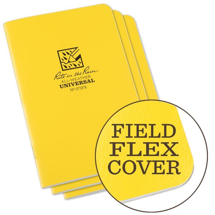 Field-Flex Universal Stapled Notebook 4.625 x 7 - 3 Pack | RIR-71BOOK