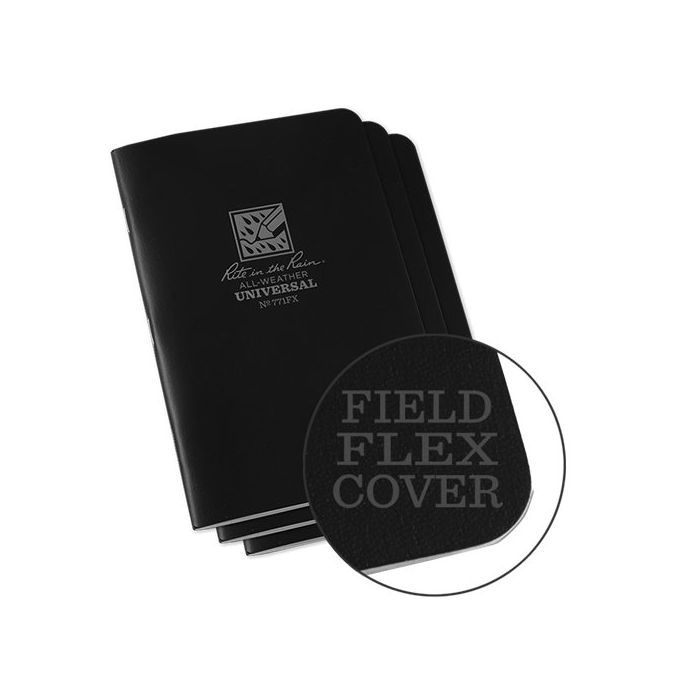 Field-Flex Universal Stapled Notebook 4.625 x 7 - 3 Pack | RIR-71BOOK