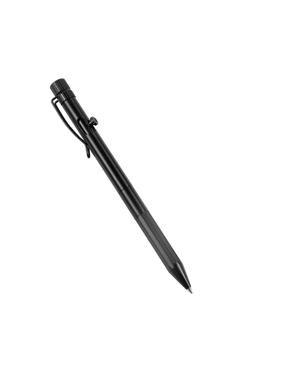 Bolt-Action Pen - Black w/ Black Ink