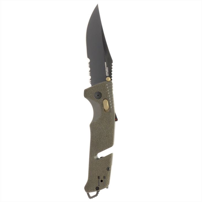 TRIDENT AT - OLIVE DRAB - PARTIALLY SERRATED
