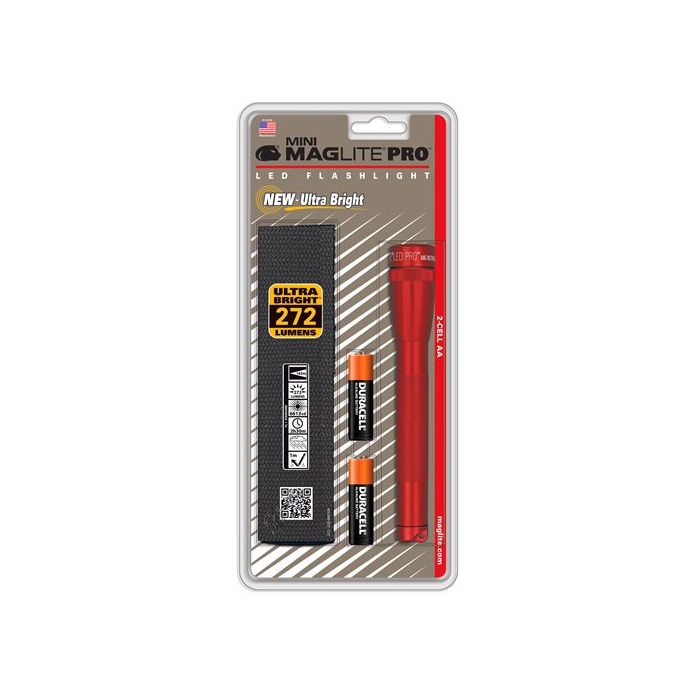 SP2P Mini Maglite Pro 2 AA-Cell LED Flashlight w/ Holster | MAG-SP2PHOLSTER