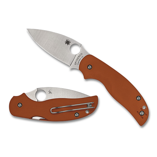Sage 5 Burnt Orange G-10 CPM REX 121 PlainEdge | SPY-C123GBORP