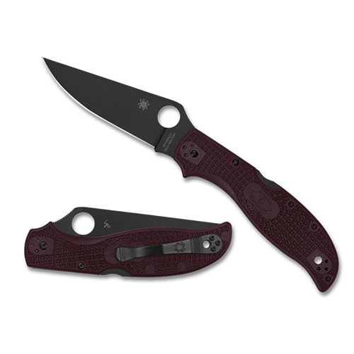 SP Stretch 2 XL Burgandy Lightweight CTS-PD Black Blade PlainEdge | SPY-C258BGBKP