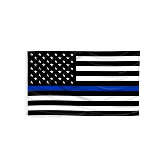 Gold/Blue/Red Line American Flag, 3 x 5 Ft | TBL-Flags