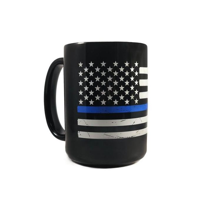 Thin Blue Line American Coffee Mug, 11 Ounce | TBL-Mug