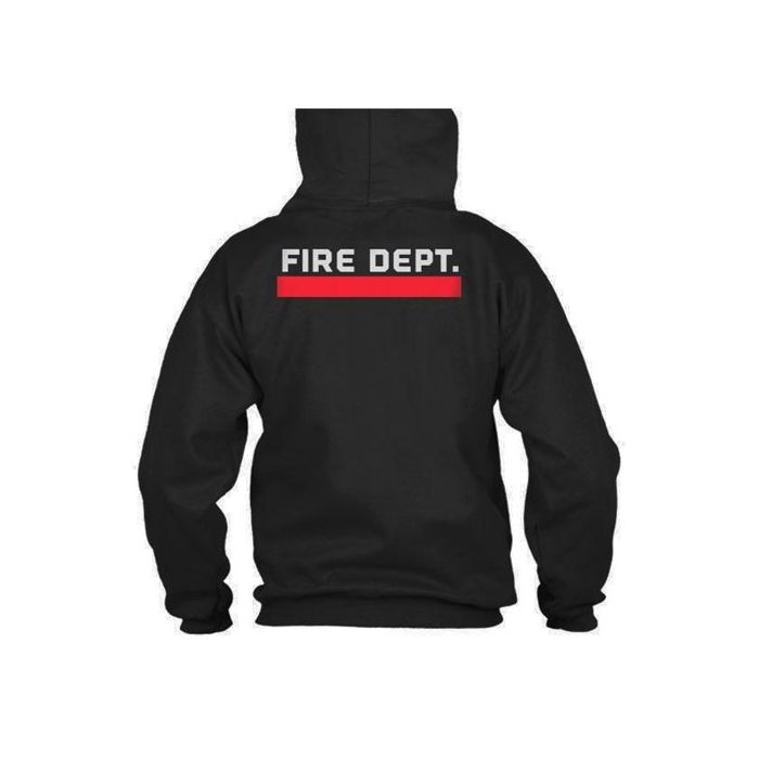 Hoodie - Thin Red Line Flag - Fire Department | TBL-Red-H