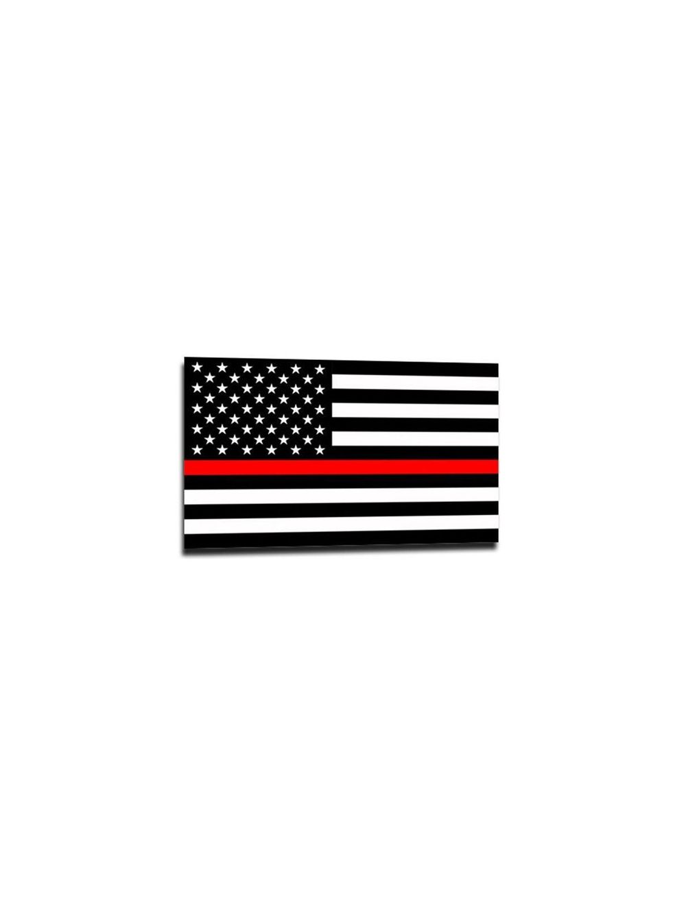 Thin Blue Line American Flag Sticker, 2.5 x 4.5 Inches