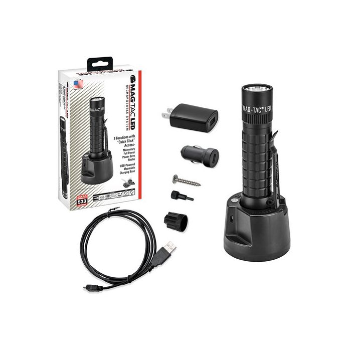 Mag-TAC LED Rechargeable Flashlight | TRM1RE4
