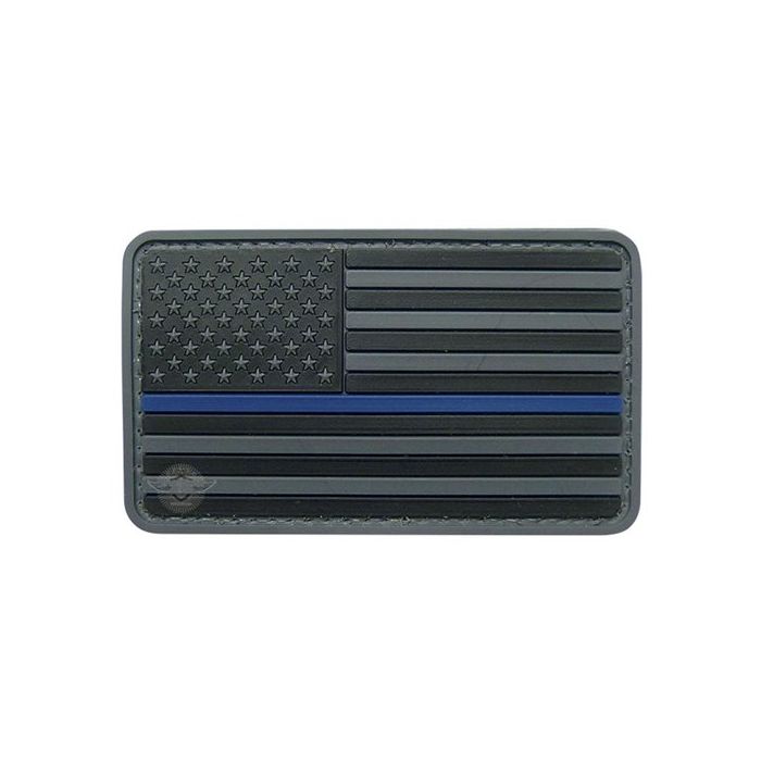 U.S. Flag Black w/ Blue Stripe Morale Patch | TSP-6782000