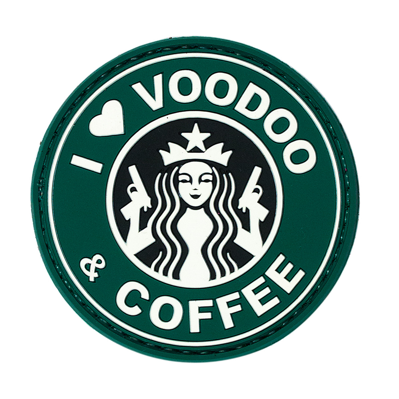I Love Voodoo & Coffee Patch | 07-0901
