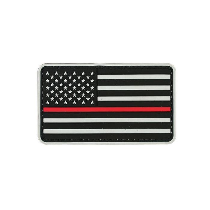 American Flag Red Line Patch