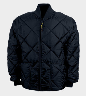 Washington Courthouse Fire - The Bravest Diamond Quilt Jacket - Navy