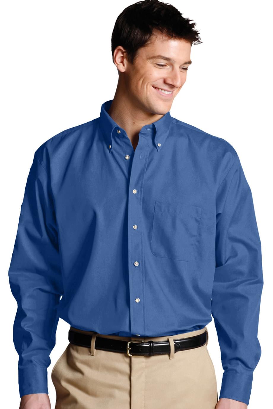 NetJets - Men's Easy Care Poplin Long Sleeve Shirt
