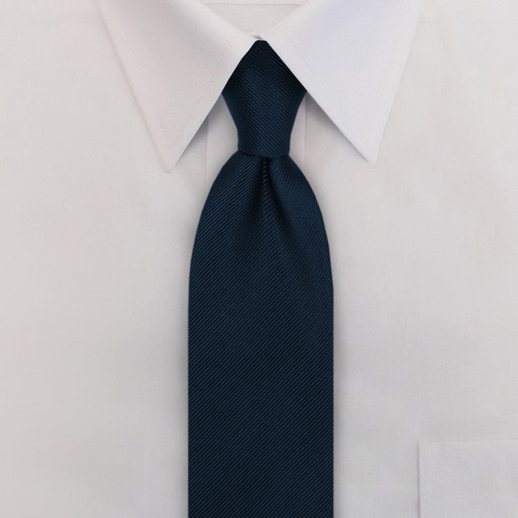 Madison FD - Navy Solid Twill Clip-On Necktie