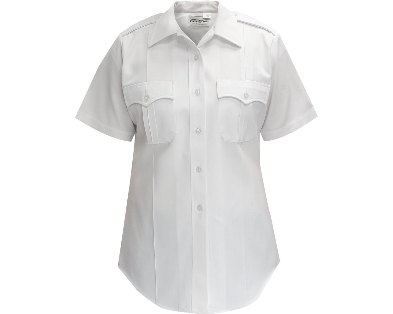 Hamilton PD - Duro Poplin Women's S/S Shirt - White