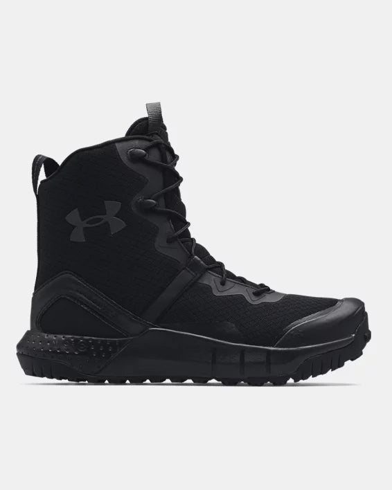 Logan Police Dept. - Men's UA Micro G Valsetz Zip Tactical Boots - Black / Jet Gray