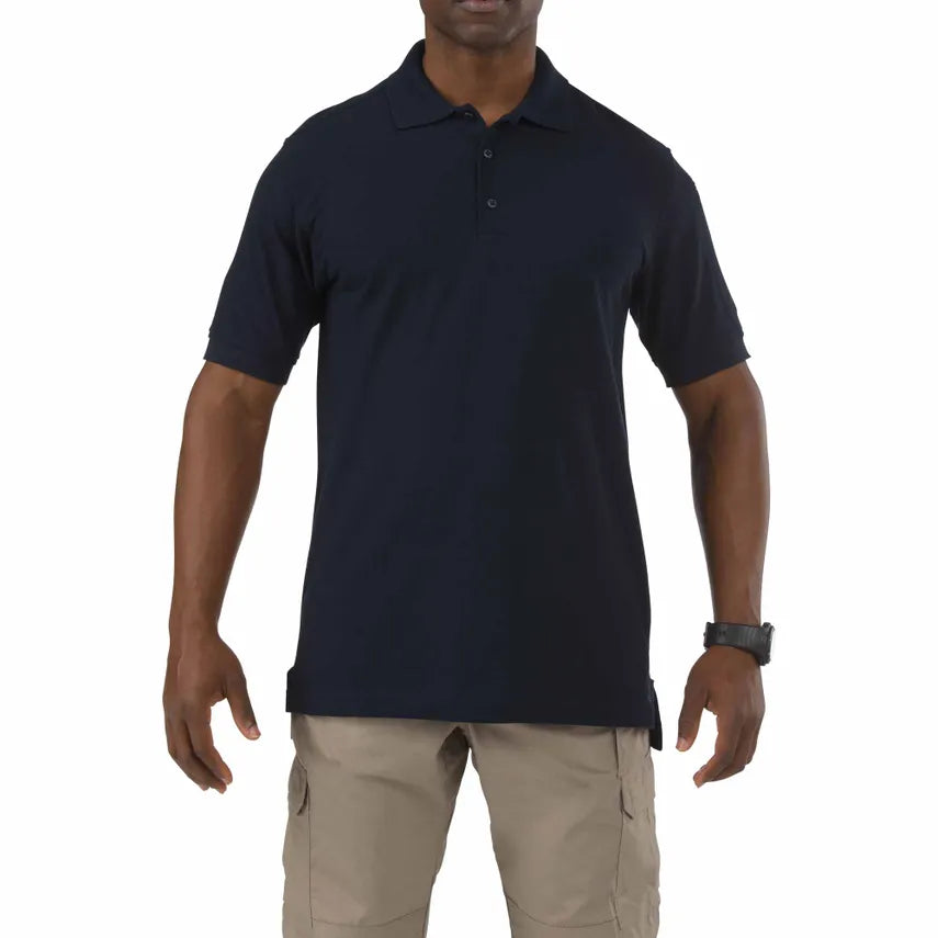 Washington Courthouse Fire - Utility Short Sleeve Polo - Navy