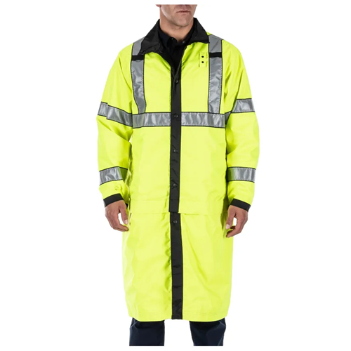 LONG REV HI-VIS RAIN COAT | 5-48125ABR