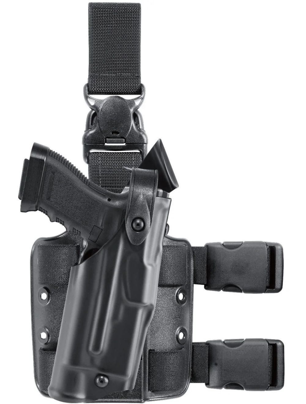Model 6305 ALS/SLS Tactical Holster w/ Quick-Release Leg Strap for Glock 17 w/ Light