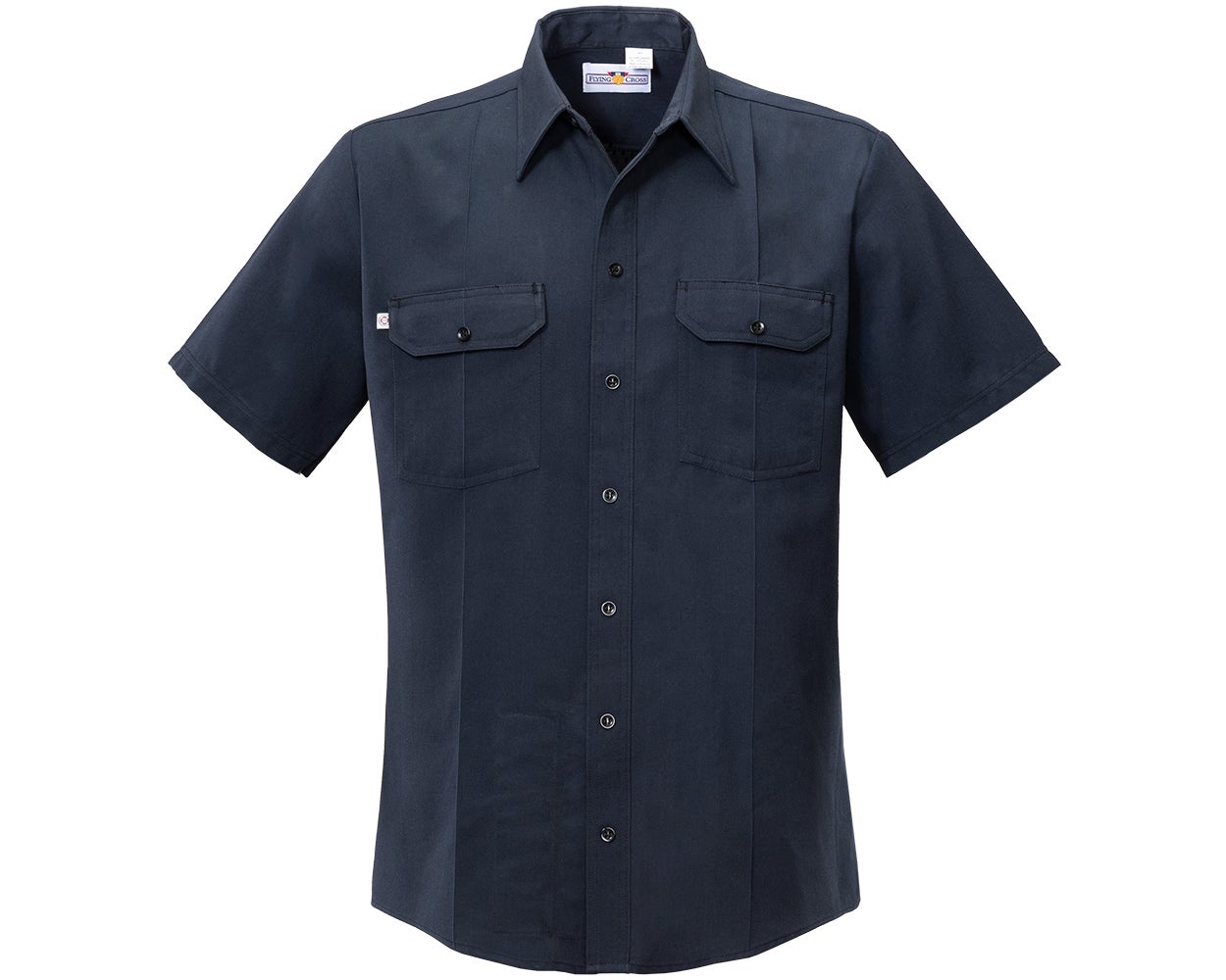 Washington Courthouse Fire - Men's Button-Front Cross FR Woven Shirt - Navy