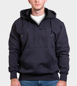 Washington Courthouse Fire - The Hooded Job Shirt - Navy