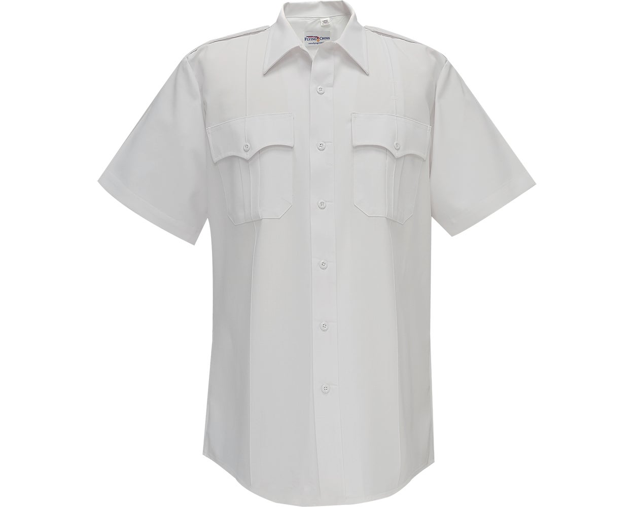 Hamilton PD - Duro Poplin Men's S/S Shirt - White