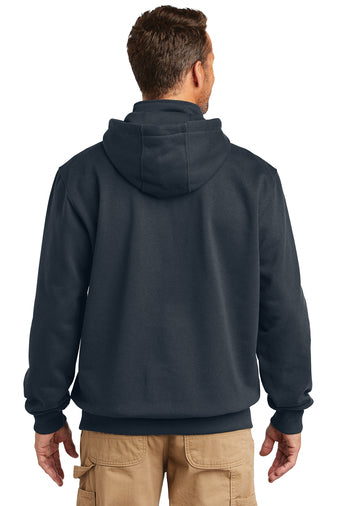 Whitehall FD - Carhartt Rain Defender Paxton Heavyweight Hooded Zip Mock Sweatshirt - Navy