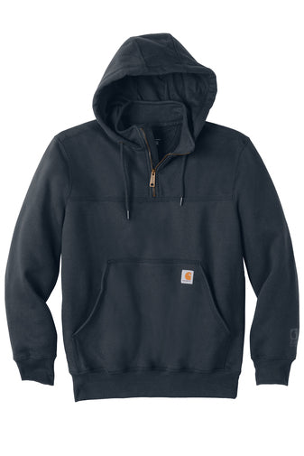 Washington Courthouse Fire - Carhartt Rain Defender Paxton Heavyweight Hooded Zip Mock Sweatshirt - Navy