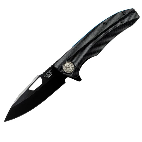 PDK-2B: Police Duty Knife, Grooved Grip, Black Blade | ASP-55723
