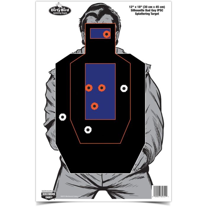 Dirty Bird 12 x 18 Bad Guy IPSC Target